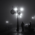 Man checking atmospheric pressure