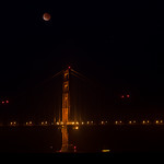 Lunar Eclipse Over Golden Gate Bridge 1
