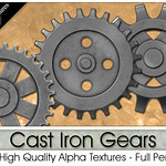 [VT] Cast Iron Gears Alpha Textures png