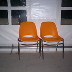 two yellow chairs