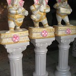 Fiber Roman Padestal - White