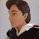 D23 Snow White Doll Set - Disney Fairytale Designer Collection - 2013 D23 Expo Exclusive - Disney Store - First Look - Deboxed - On Display Stand - Portrait Right Front View of the Prince #2