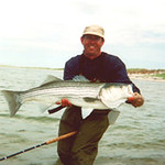 This fish was picked up in ankle deep water to my right. I was standing on the dry sand as they swam 5 feet off the edge of the flat. And this was the smaller of the five.
