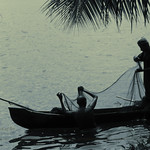 Fishing in the moonlight
