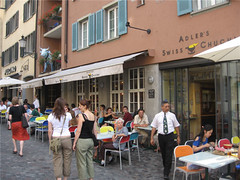 Zürich Zurich Schweiz Limmat Dörfli Niederdorf