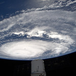 We passed over this impressive typhoon last night, to the south of Japan. Guess it is ‪#&lrm;Dolphin‬...