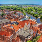 Lubeck Roof Tops. Lubeck, Germany