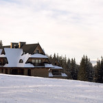 House in snowy lanscape