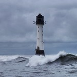 Heavy swell at the Bell Rock