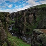 ~Up Top~ Here is a view of the gorgeous Fja&eth;r&aacute;rglj&uacute;fur canyons from up top! Happy Thursday!