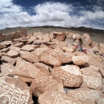 Pink Marble "Om mani padme hum"