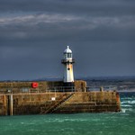 ST IVES LIGHTHOUSE, ST IVES, CORNWALL, ENGLAND.