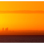 Sunrise over the city