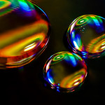 Pattern textured light on water