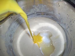 mixing wet ingredients