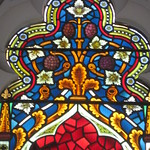 Detail of the "Faith" Ferguson and Urie Stained Glass Sanctuary Window; St Kilda Presbyterian Church - Corner Barkley Street and Alma Road, St Kilda