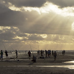 Pescando entre rayos de luz