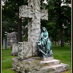 Woodlawn Cemetery: Full View, Harrison Memorial--Detroit MI