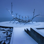 Iceland - Reykjavik - Sun Voyager at night_DSC4890