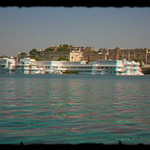 Udaipur IND - Jag Niwas Lake Palace Anaglyph color 3d