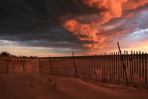 Muskegon clouds at sunset