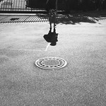 Chased by her own shadow