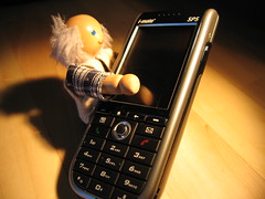 Jimmy tries out a new phone