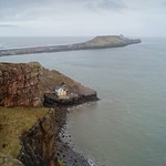 Worms Head and the abandoned boathouse, Rhossili