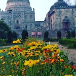 Lodi Gardens or Lodhi Gardens is a city park situated in New Delhi, India. Spread over 90 acres (360,000 m2), it contains, Mohammed Shah's Tomb, Tomb of Sikandar Lodi, Shisha Gumbad and Bara Gumbad, architecturalworks of the 15th century by Lodis- who rul