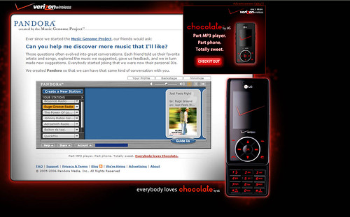 pandora vs chocolate