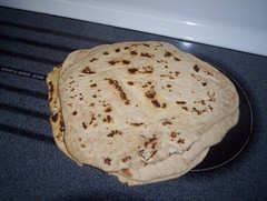 almost roundish tortillas