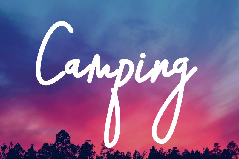 Camping Script Font By Design Vector10 Fontriver - Best Nature Arts in High Resolution