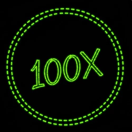 100x 曲线进度达 86%，持有人 0，临近毕业