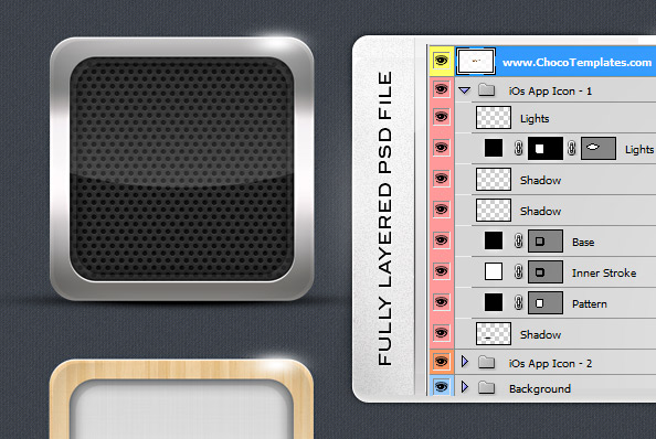 Ios app icon template