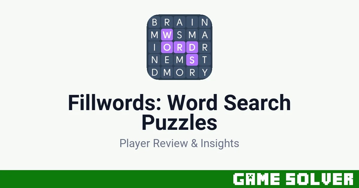 Fillwords: Word Search Puzzles featured image