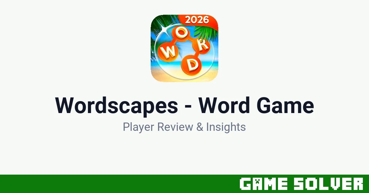Wordscapes - Word Game - PeopleFun, Inc. 1 Wordscapes - Word Game featured image