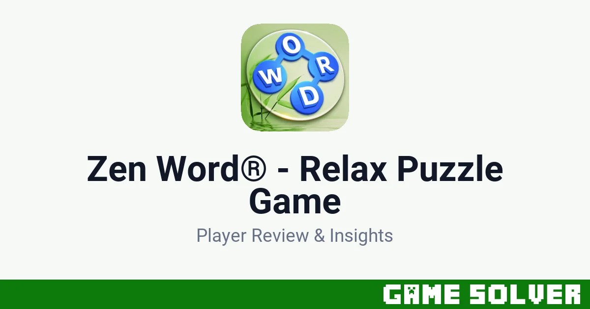 Zen Word® - Relax Puzzle Game featured image