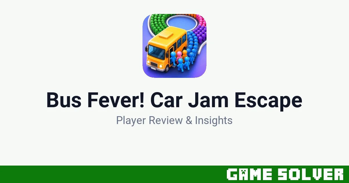 Bus Fever! Car Jam Escape featured image