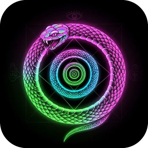 Neon Serpent Spiral official game icon