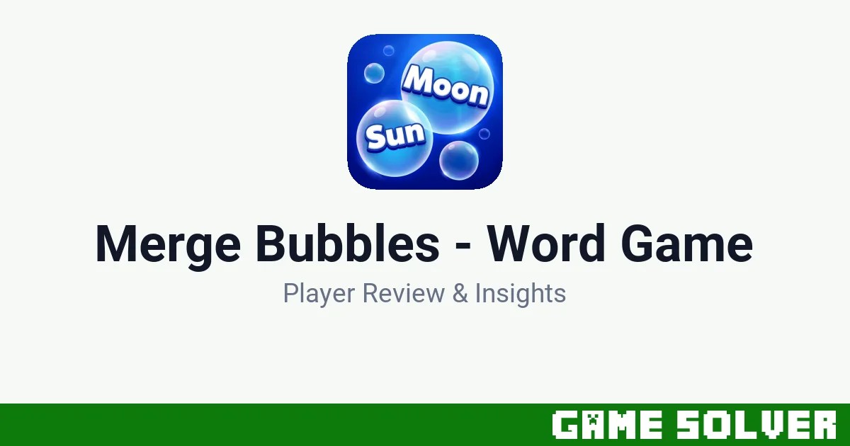 Merge Bubbles - Word Game featured image