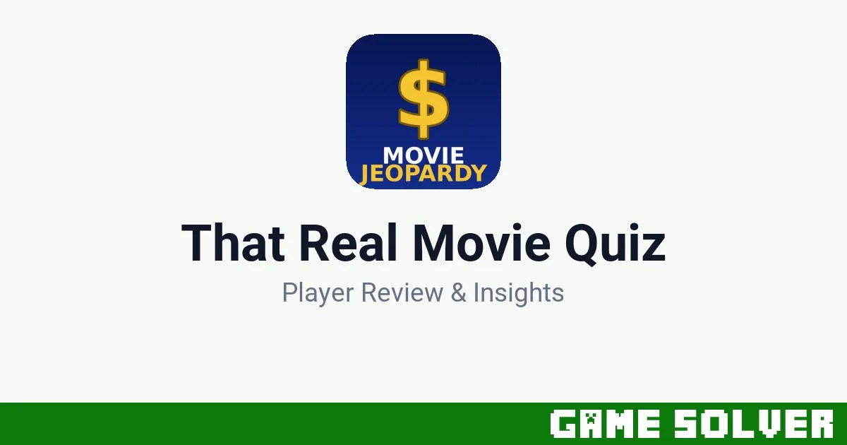 That Real Movie Quiz featured image