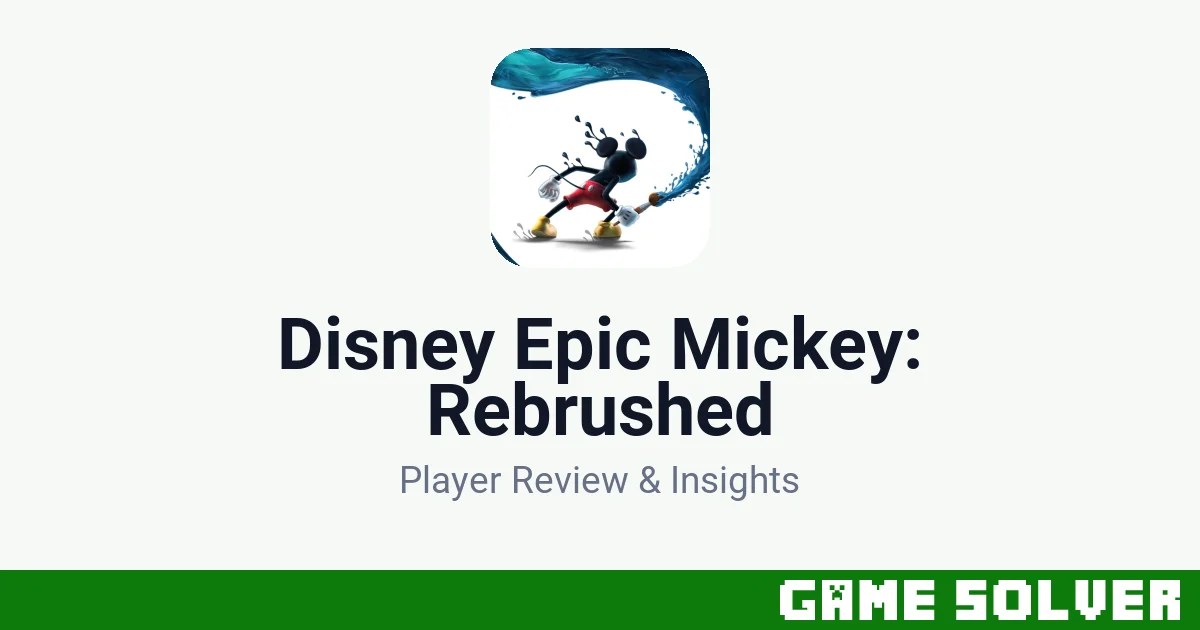 Disney Epic Mickey: Rebrushed featured image