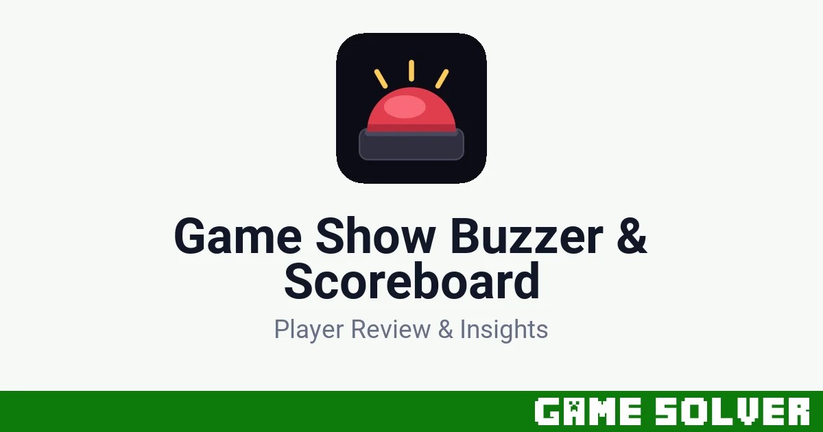 Game Show Buzzer &amp; Scoreboard featured image