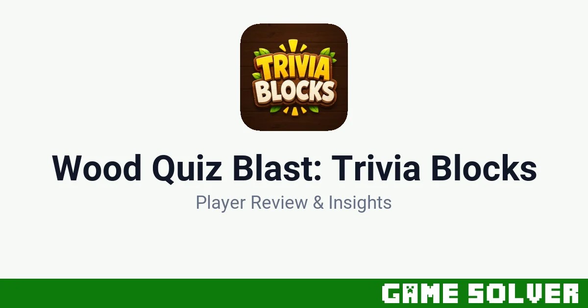 Wood Quiz Blast: Trivia Blocks featured image