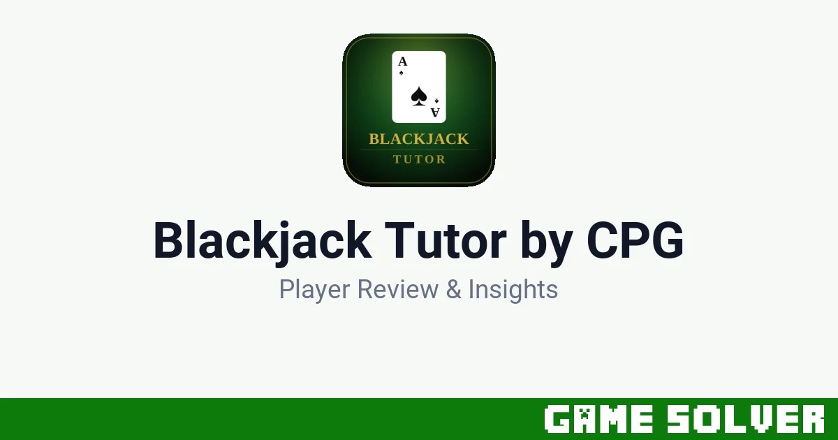Blackjack Tutor by CPG featured image