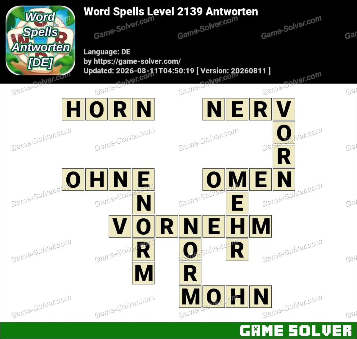 Word Spells: Wörter Spiele [DE] Level 2139 Antworten