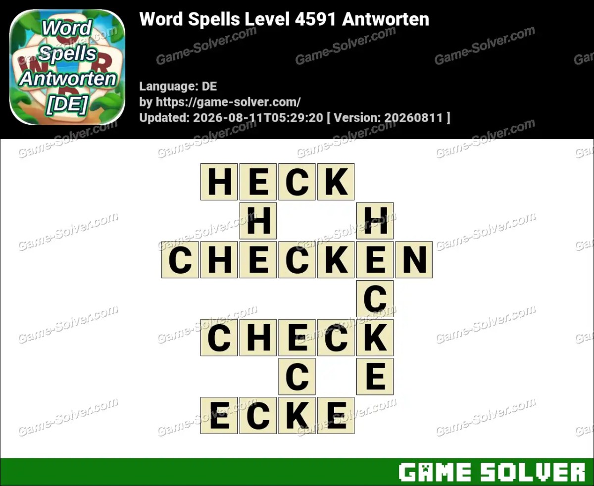 Word Spells: Wörter Spiele [DE] Level 4591 Antworten