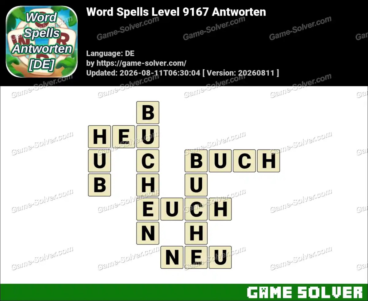 Word Spells: Wörter Spiele [DE] Level 9167 Antworten