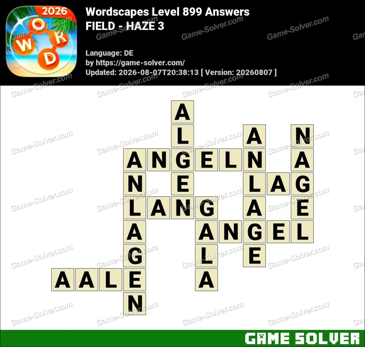 Wordscapes Deutsche Level 899 Answers — FIELD - HAZE 3 Wordscapes Deutsche Level 899 Answers — FIELD - HAZE 3