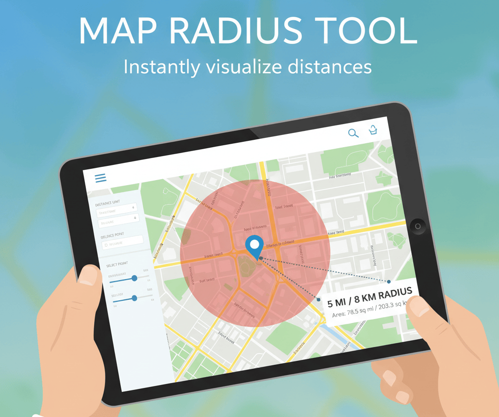 Geofan Visual Geography Tools Articles Map Radius Tool 